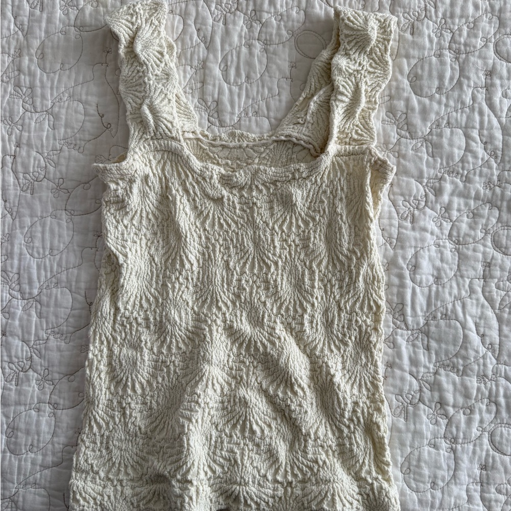 Cream Free People Tank